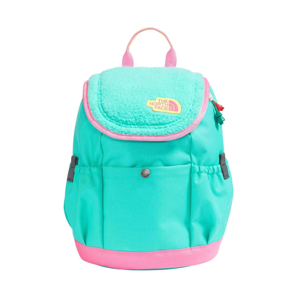 The North Face Youth Mini Explorer Backpack - Geyser Aqua/Gamma Pink/Lemon Yellow - Lenny's Shoe & Apparel