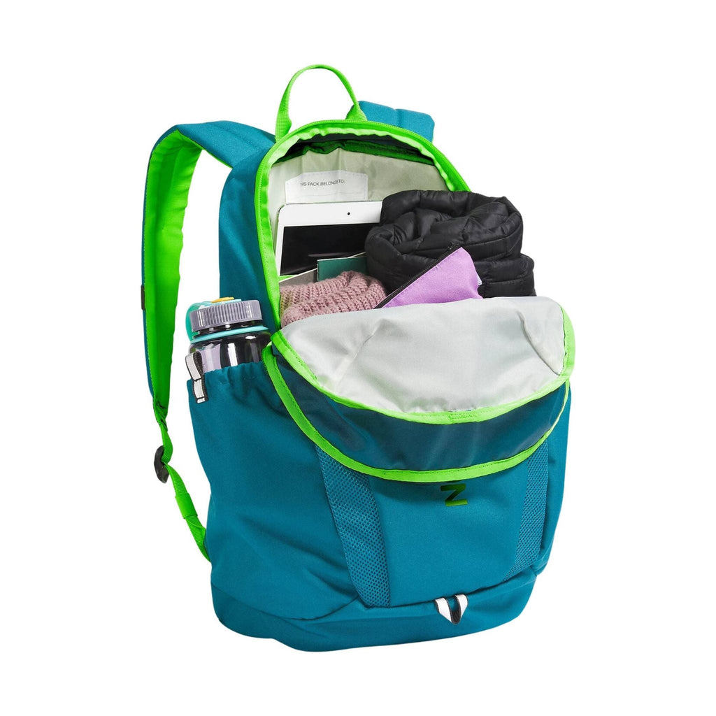The North Face Youth Mini Recon Backpack - Blue Moss/Safety Green - Lenny's Shoe & Apparel