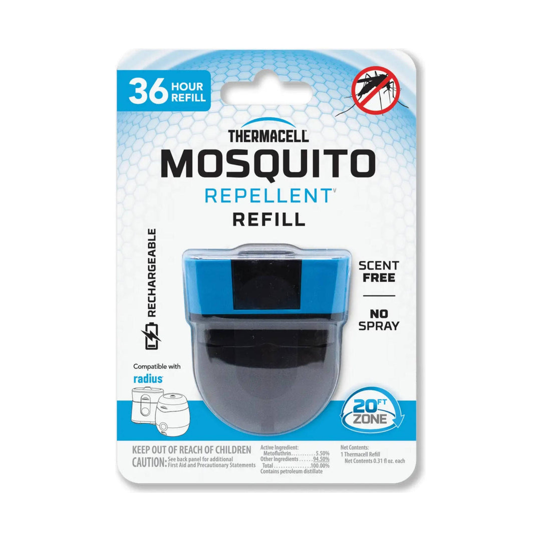 Mosquito repellent refill pack with 36-hour label, scent free, no spray