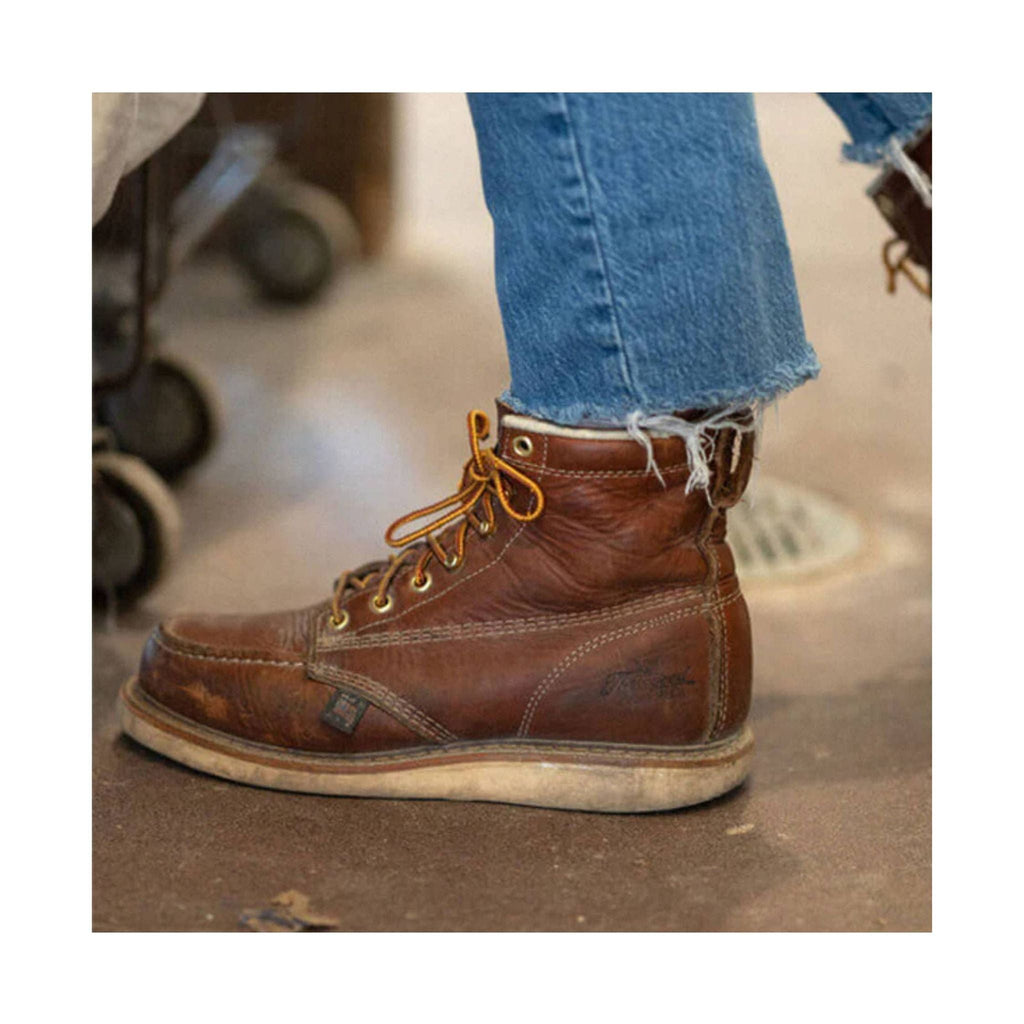 Thorogood Men's 6 Inch Moc Steel Toe Work Boot - Tobacco - Lenny's Shoe & Apparel