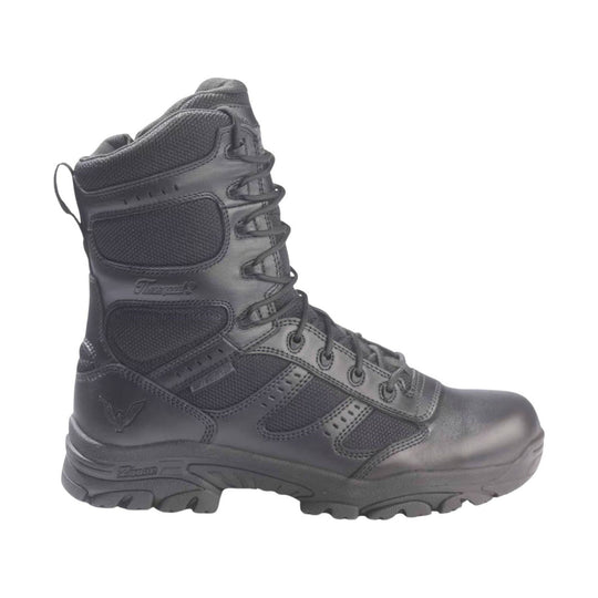 Thorogood Men's 8 Inch Side Zip Waterproof Composite Toe Work Boot - Black - Lenny's Shoe & Apparel