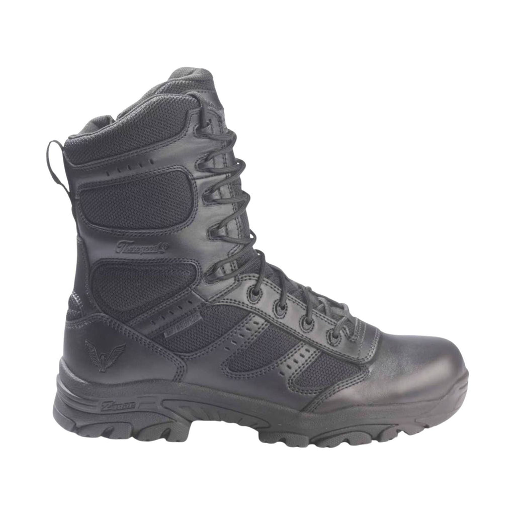 Thorogood Men's 8 Inch Side Zip Waterproof Composite Toe Work Boot - Black - Lenny's Shoe & Apparel