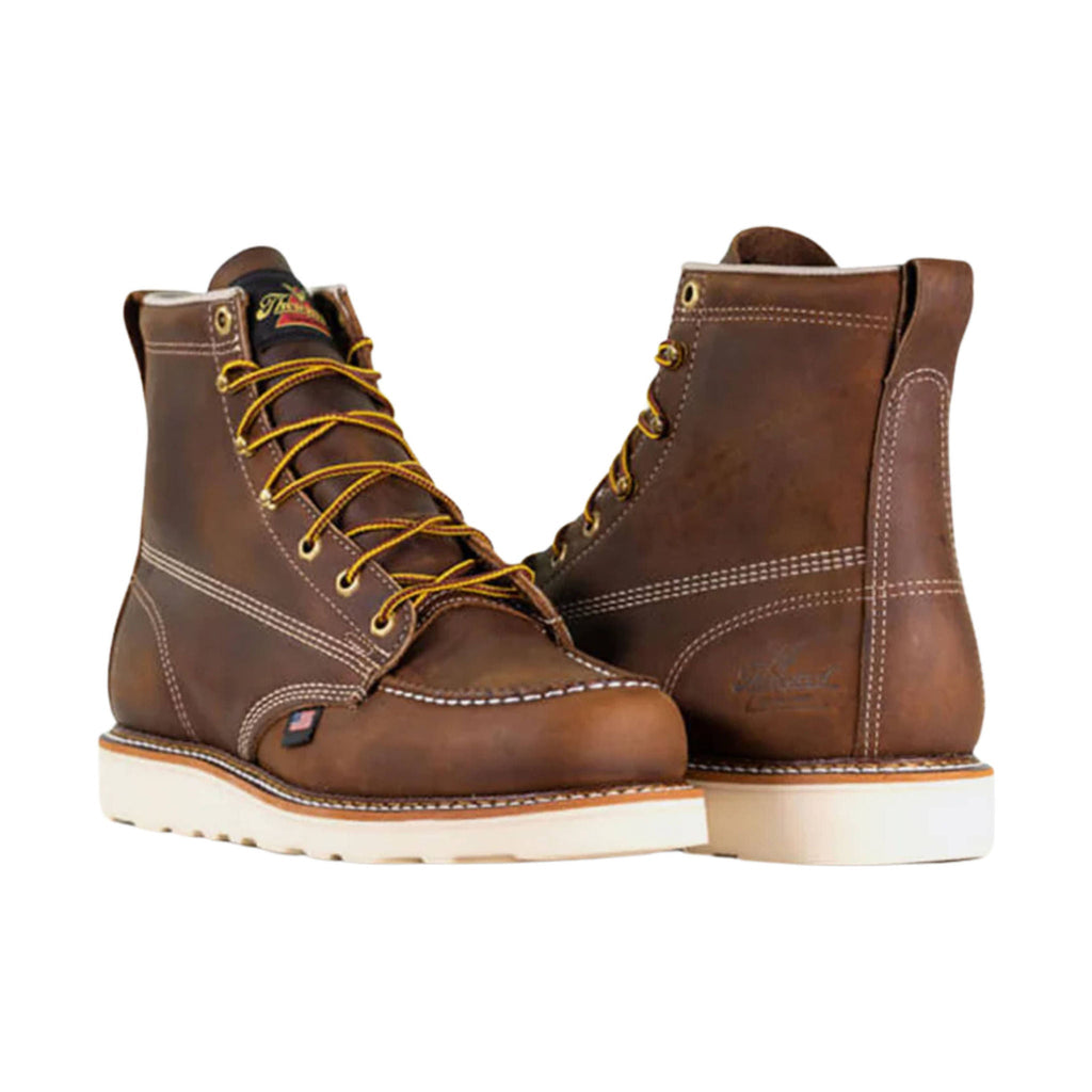 Thorogood Men's American Heritage 6 Inch Moc Toe Work Boot - Crazy Horse - Lenny's Shoe & Apparel