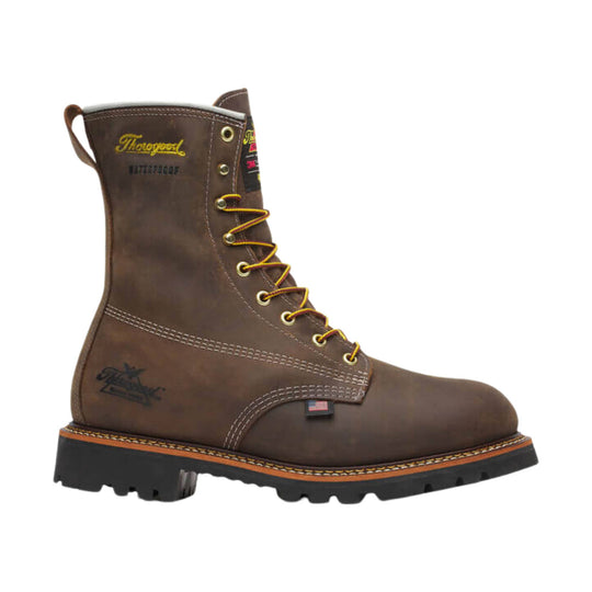 Thorogood Men's American Legacy Waterproof 400G Insulated 8 Inch Work Boot - Crazy Horse - Lenny's Shoe & Apparel