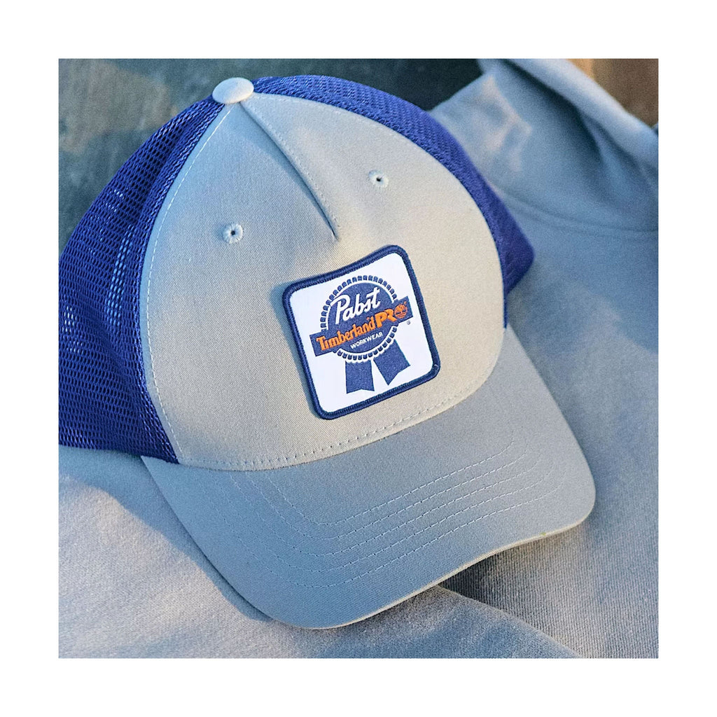 Timberland Pro and Pabst Blue Ribbon Trucker Cap - Grey/Blue - Lenny's Shoe & Apparel