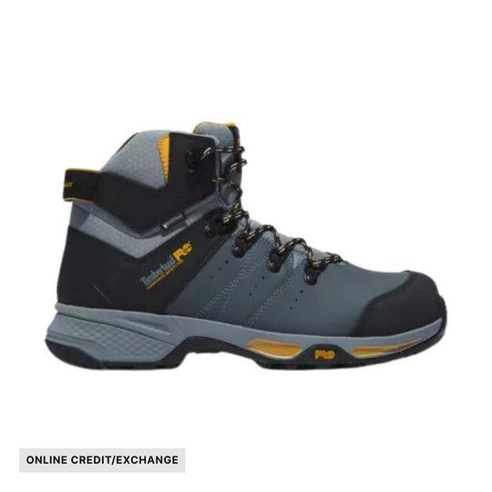 Timberland Pro Men's Switchback Composite Toe Work Boot - Grey/Yellow - ONLINE CREDIT/EXCHANGE - Lenny's Shoe & Apparel