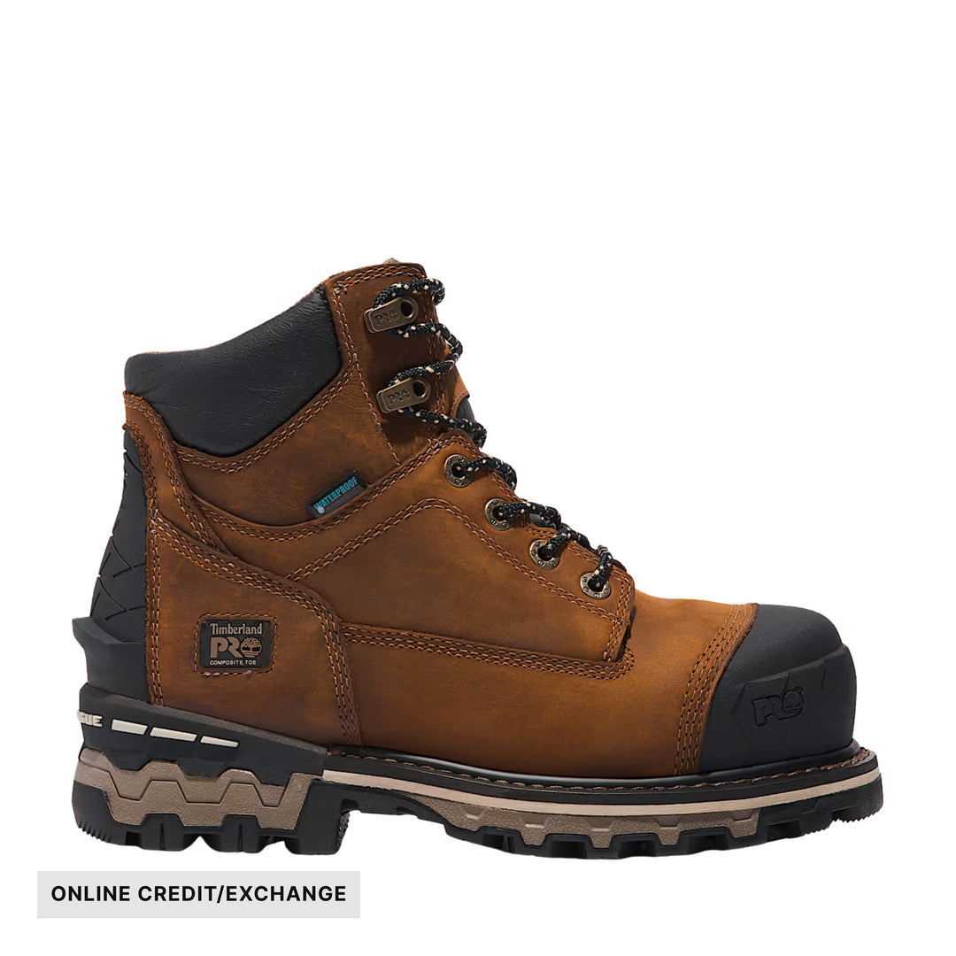 Timberland Pro Women's Boondock 6 Inch Waterproof Composite Toe Work Boots - Brown - ONLINE CREDIT/EXCHANGE - Lenny's Shoe & Apparel