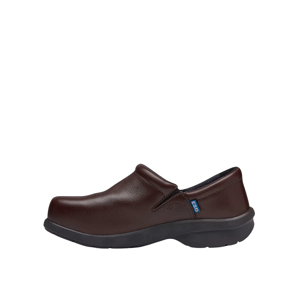 Timberland PRO Women's Newbury Slip - On Alloy Toe - Brown - Lenny's Shoe & Apparel