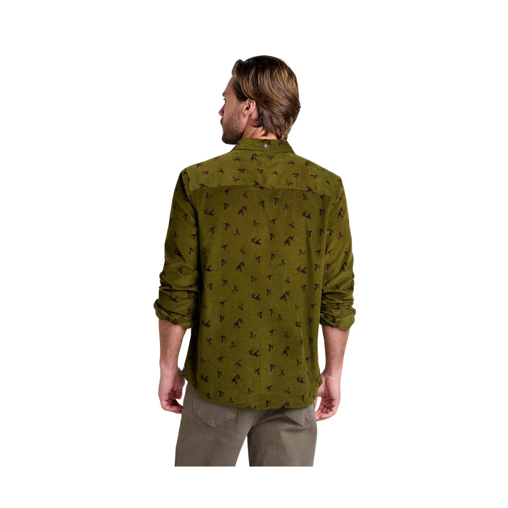 Toad & Co Men's Scouter Cord Long Sleeve Shirt - Fir Bird Print - Lenny's Shoe & Apparel