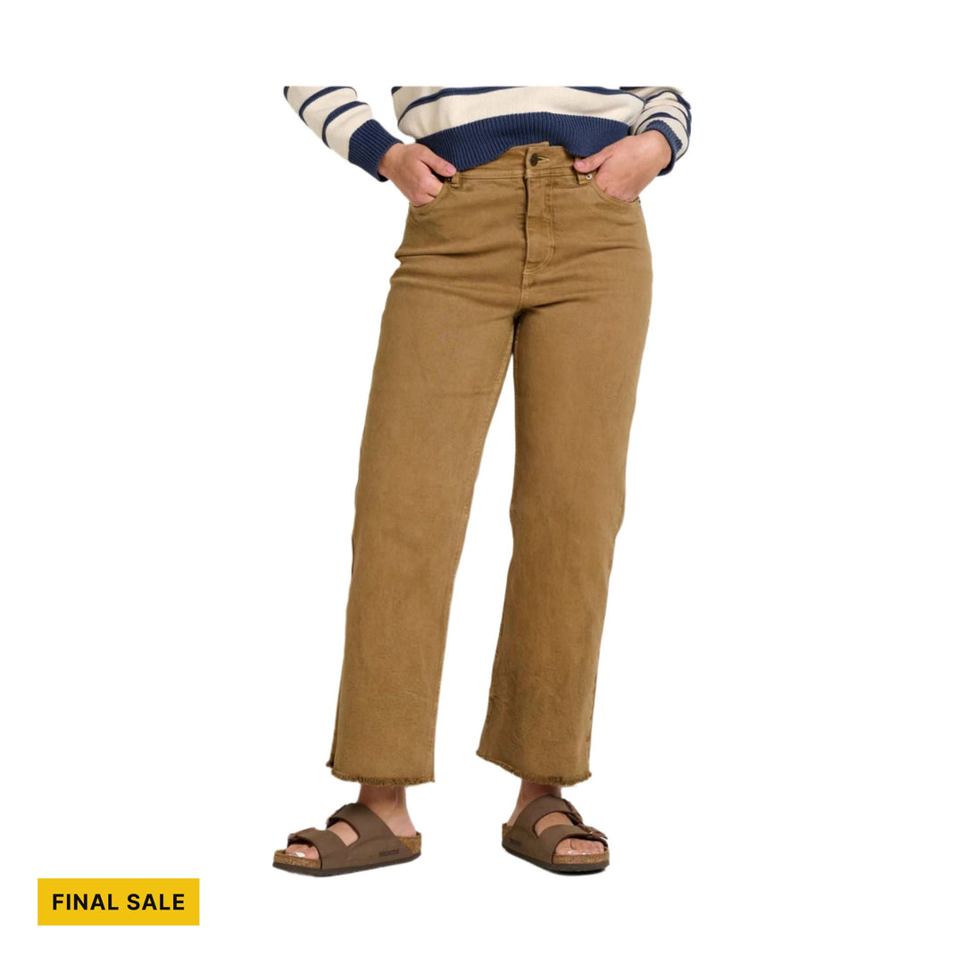 Toad & Co Women's Balsam Seeded Cutoff Pant - Honey Brown - FINAL SALE - Lenny's Shoe & Apparel