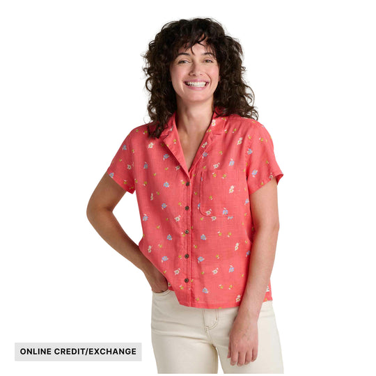 Toad & Co Women's Camp Cove Shirt - Crabapple Print - ONLINE CREDIT/EXCHANGE - Lenny's Shoe & Apparel