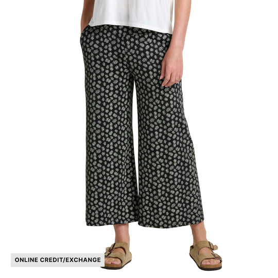Toad & Co Women's Chaka Pull On Pant - Black and Salt Print - ONLINE CREDIT/EXCHANGE - Lenny's Shoe & Apparel