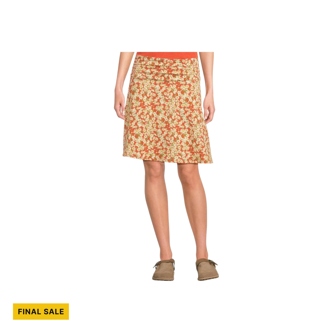 Toad & Co Women's Chaka Skirt - Mango Daisy Field - FINAL SALE - Lenny's Shoe & Apparel
