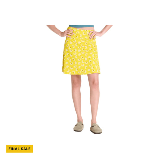 Toad & Co Women's Chaka Skirt - Sulphur Half Daisy - FINAL SALE - Lenny's Shoe & Apparel