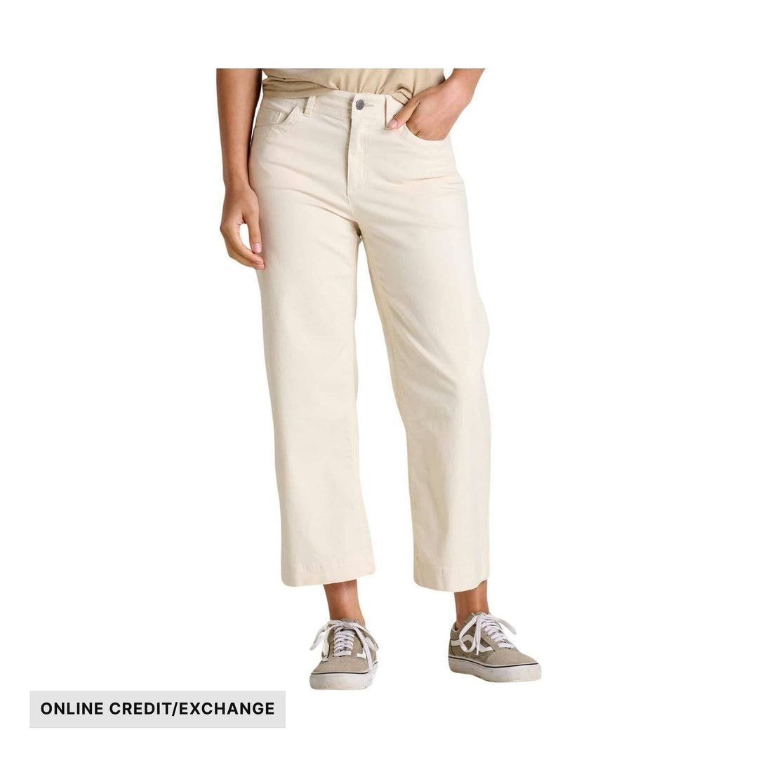 Toad & Co Women's Earthworks Wide Leg Pant - Salt - ONLINE CREDIT/EXCHANGE - Lenny's Shoe & Apparel