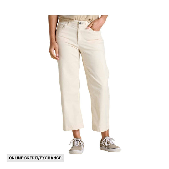 Toad & Co Women's Earthworks Wide Leg Pant - Salt - ONLINE CREDIT/EXCHANGE - Lenny's Shoe & Apparel