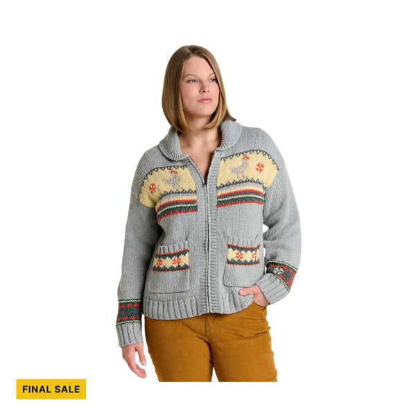Toad & Co Women's Nitsa Zip Cardigan - Heather Grey – Lenny's Shoe