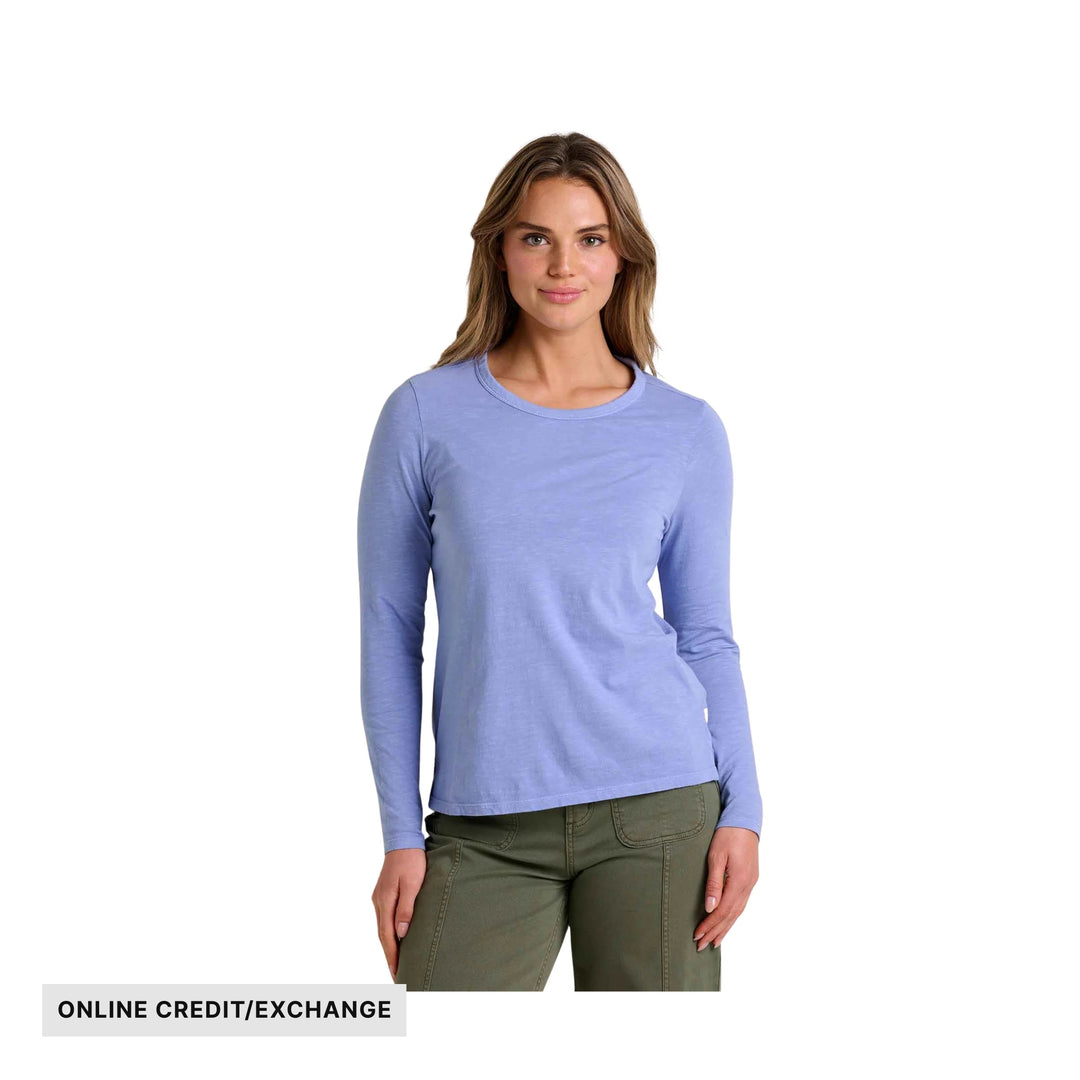 Toad & Co Women's Primo Long Sleeve Crew - Rain - ONLINE CREDIT/EXCHANGE - Lenny's Shoe & Apparel
