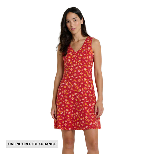 Toad & Co Women's Rosemarie Sleeveless Dress - Crabapple Print - ONLINE CREDIT/EXCHANGE - Lenny's Shoe & Apparel