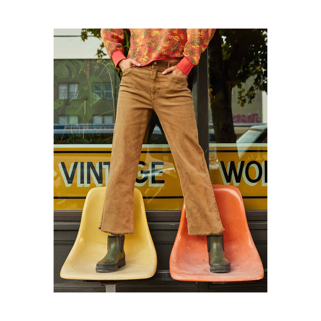 Toad & Co Women's Balsam Seeded Cutoff Pant - Honey Brown - Lenny's Shoe & Apparel