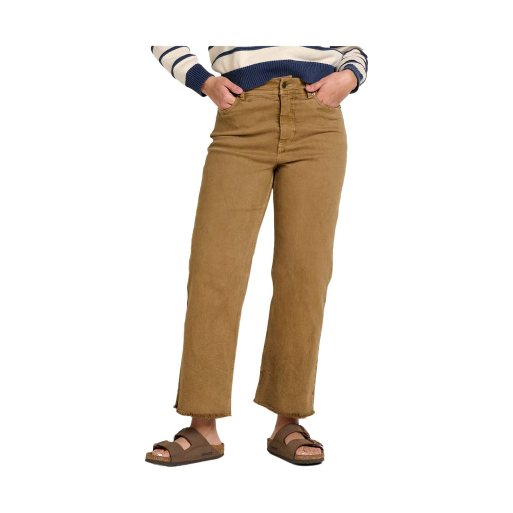 Toad & Co Women's Balsam Seeded Cutoff Pant - Honey Brown - Lenny's Shoe & Apparel