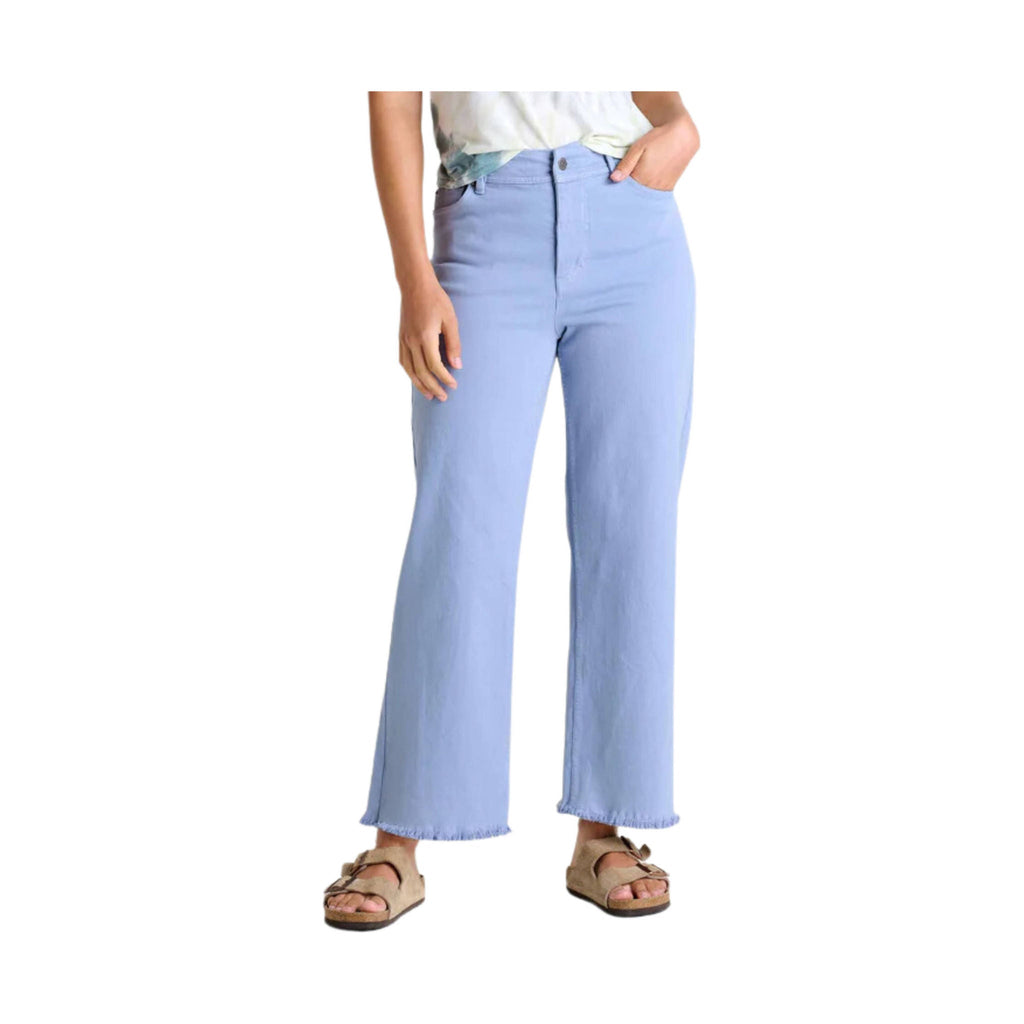 Toad & Co Women's Balsam Seeded Cutoff Pant - Weathered Blue - Lenny's Shoe & Apparel