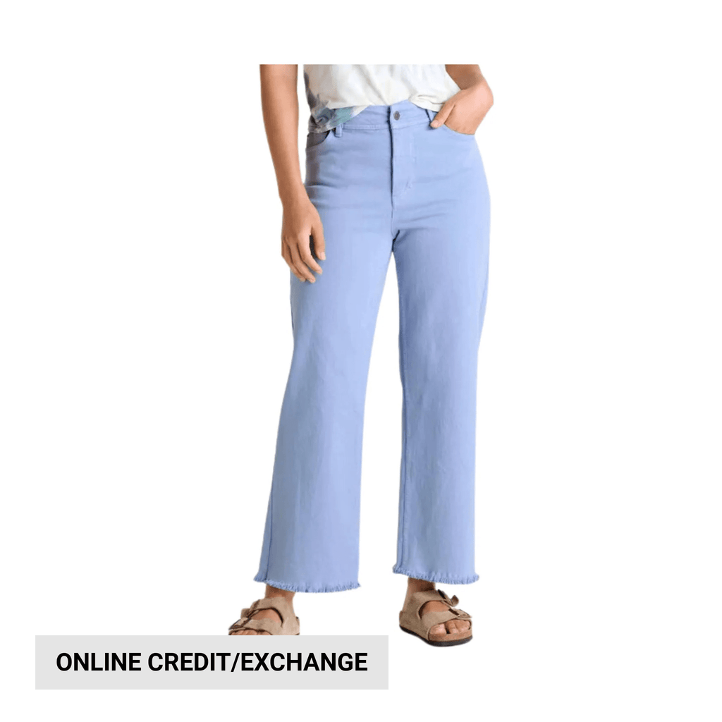 Toad & Co Women's Balsam Seeded Cutoff Pant - Weathered Blue - Lenny's Shoe & Apparel