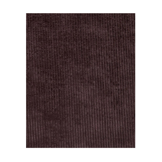 Close-up of dark brown ribbed knit fabric