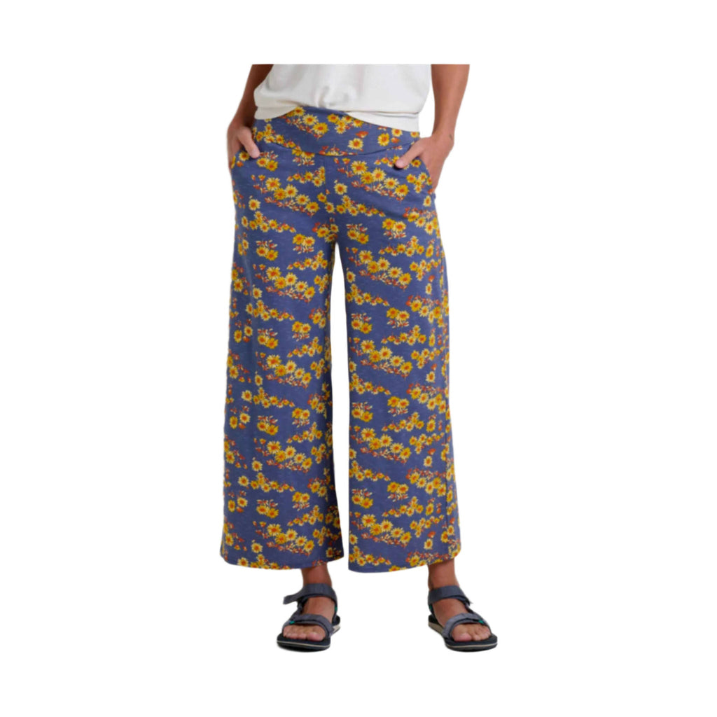 Toad & Co Women's Chaka Pull On Pant - Blue Shadow Daisy - Lenny's Shoe & Apparel