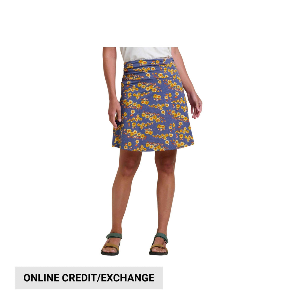 Toad & Co Women's Chaka Skirt - Blue Shadow Daisy - Lenny's Shoe & Apparel