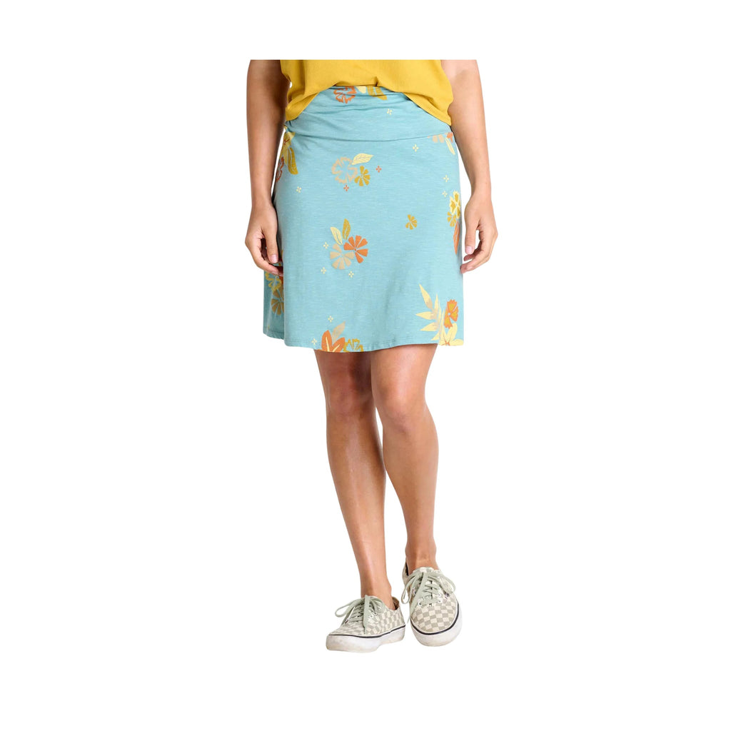 Toad & Co Women's Chaka Skirt - Mineral LG Floral Print - Lenny's Shoe & Apparel
