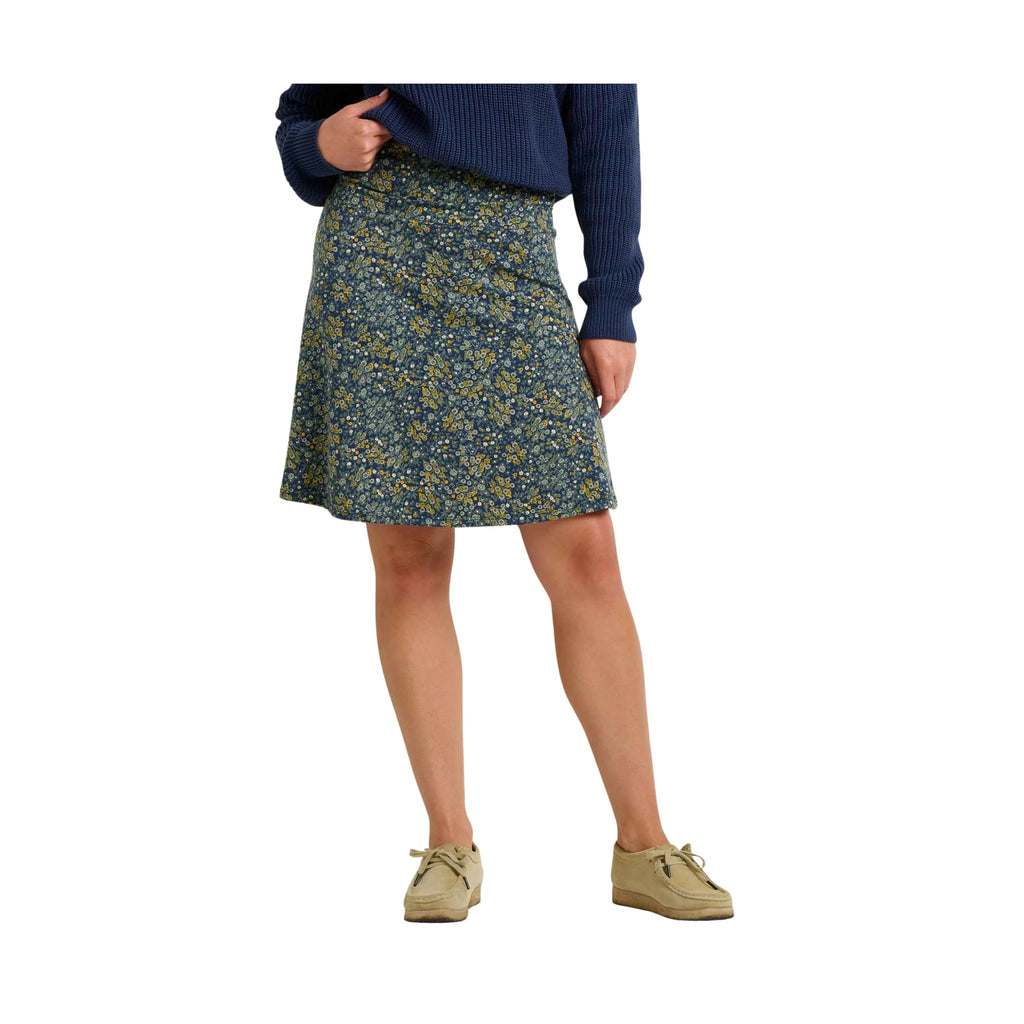 Toad & Co Women's Chaka Skirt - True Navy Retro Print - Lenny's Shoe & Apparel
