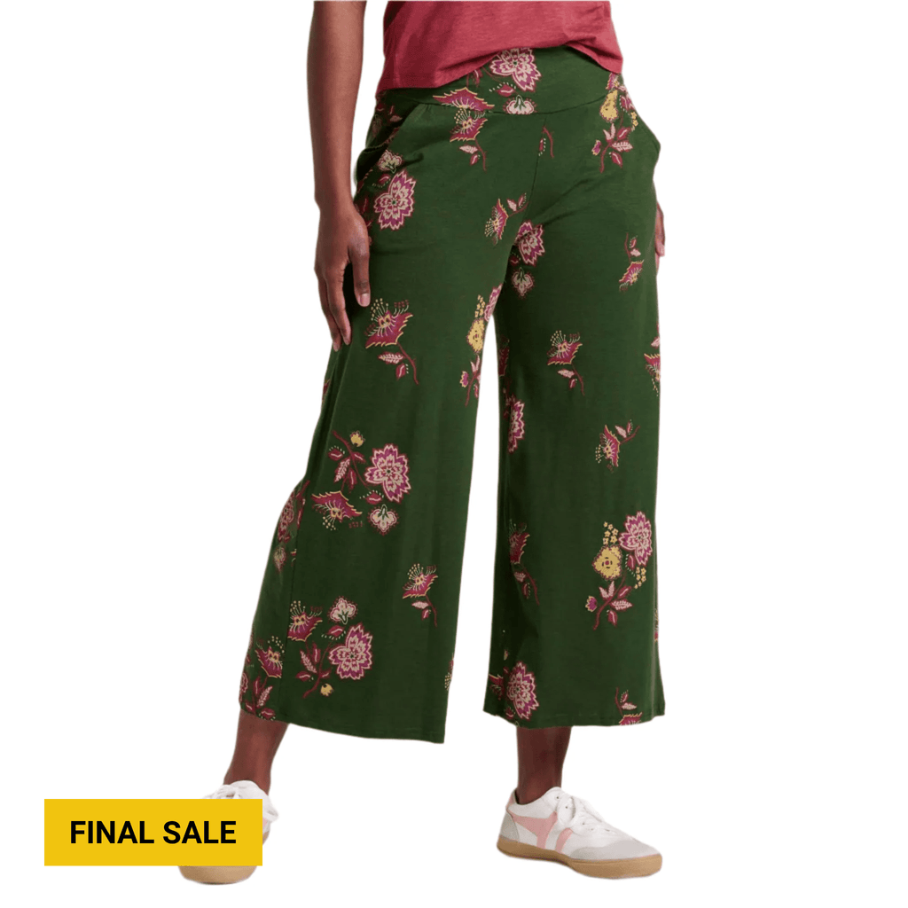 Toad & Co Women's Chaka Wide Leg Pant - Epidote Lg Scale Print - Lenny's Shoe & Apparel