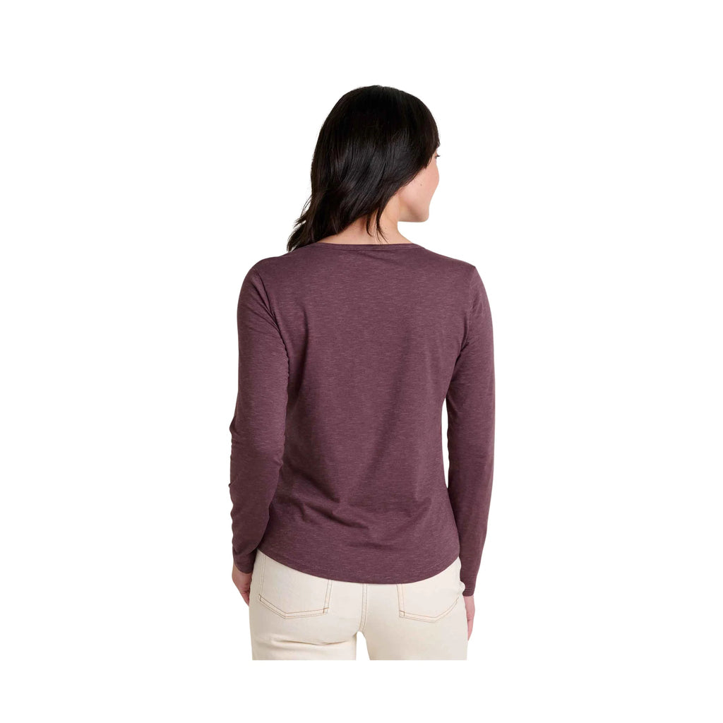 Toad & Co Women's Marley Long Sleeve V Neck Tee - Raisin - Lenny's Shoe & Apparel
