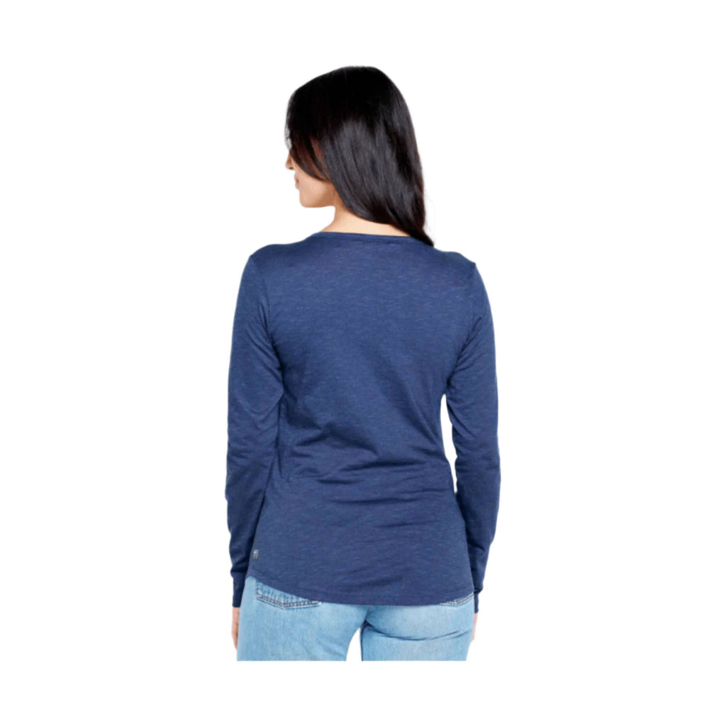 Toad & Co Women's Marley Long Sleeve V Neck Tee - True Navy - Lenny's Shoe & Apparel