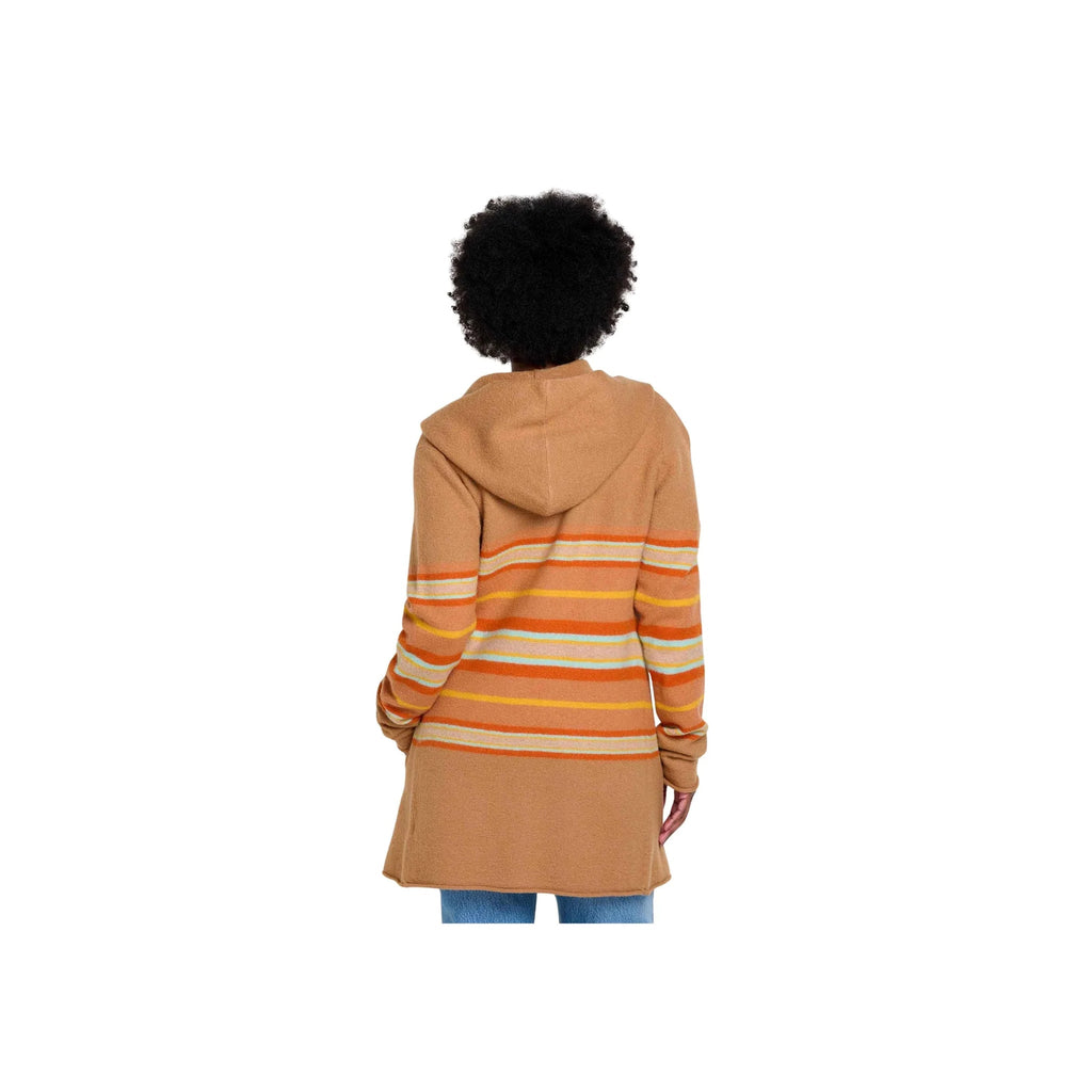 Toad & Co Women's Merino Heartfelt Hoodie - Tabac Stripe - Lenny's Shoe & Apparel