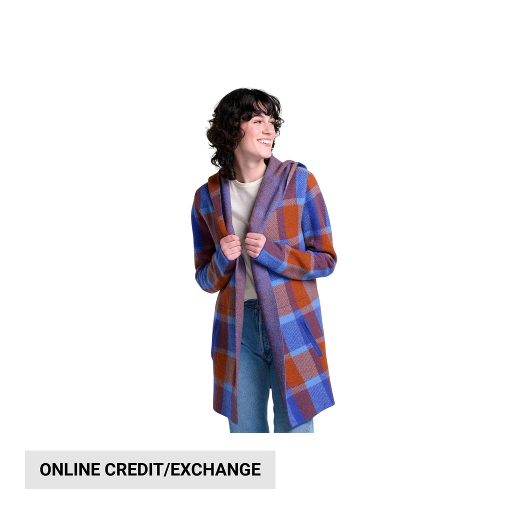 Toad & Co Women's Merino Heartfelt Hoodie - Umber Plaid - Lenny's Shoe & Apparel