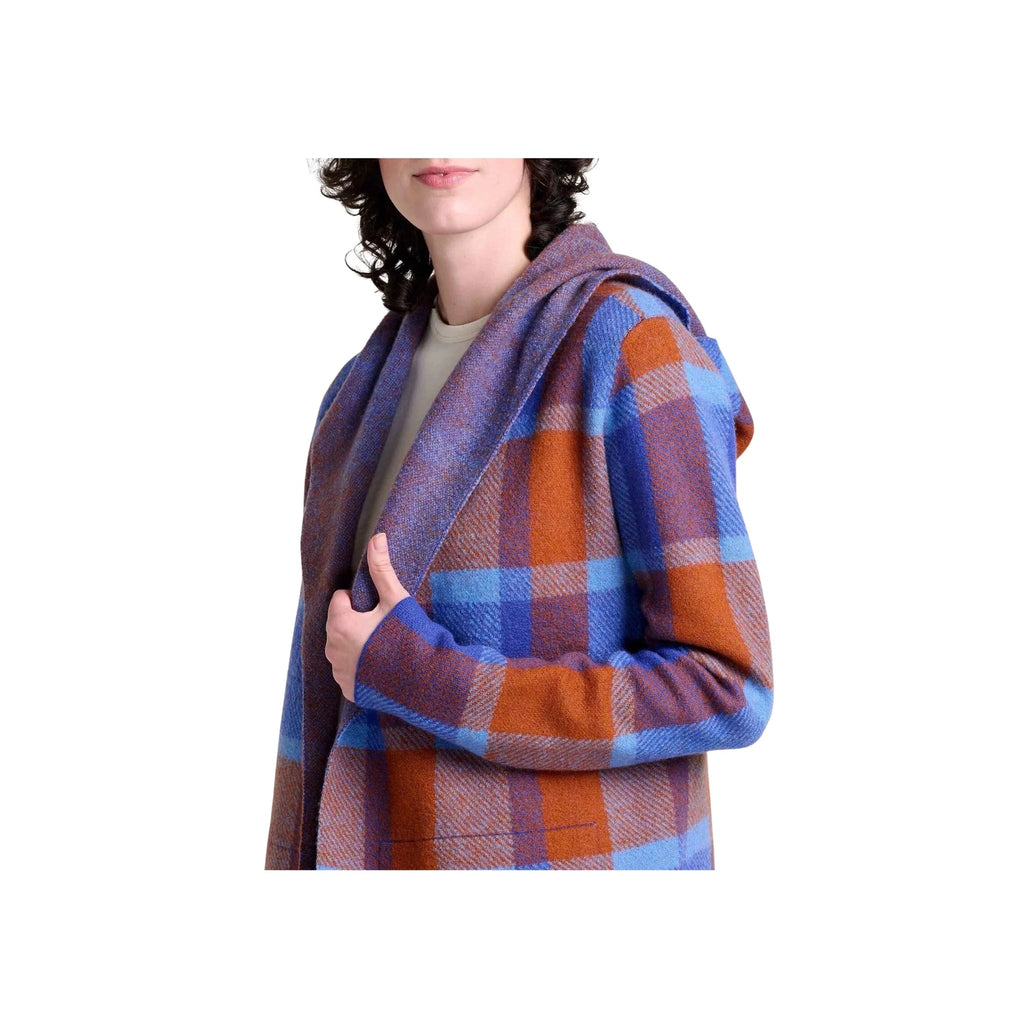 Toad & Co Women's Merino Heartfelt Hoodie - Umber Plaid - Lenny's Shoe & Apparel