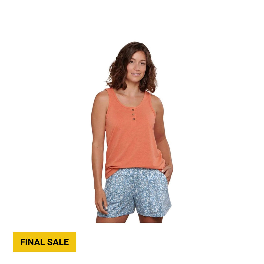 Toad & Co Women's Piru Henley Tank - Dreamsicle - Lenny's Shoe & Apparel
