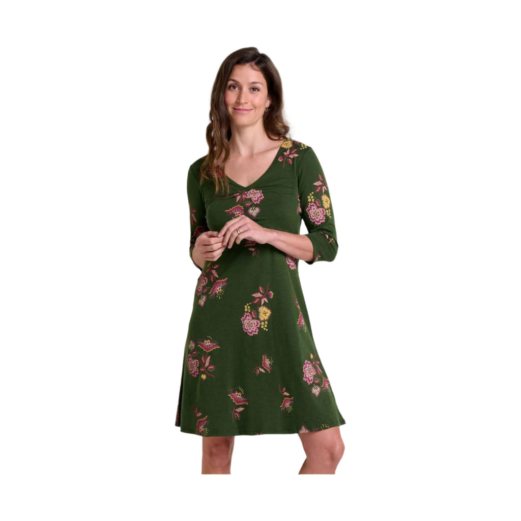 Toad & Co Women's Rosalinda Dress - Epidote Lg Scale Print - Lenny's Shoe & Apparel