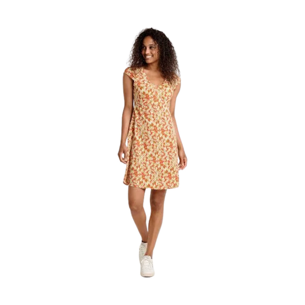 Toad & Co Women's Rosemarie Dress - Mango Daisy Field - Lenny's Shoe & Apparel