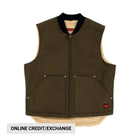 Tough Duck Men's Sherpa Lined Vest - Olive - Lenny's Shoe & Apparel