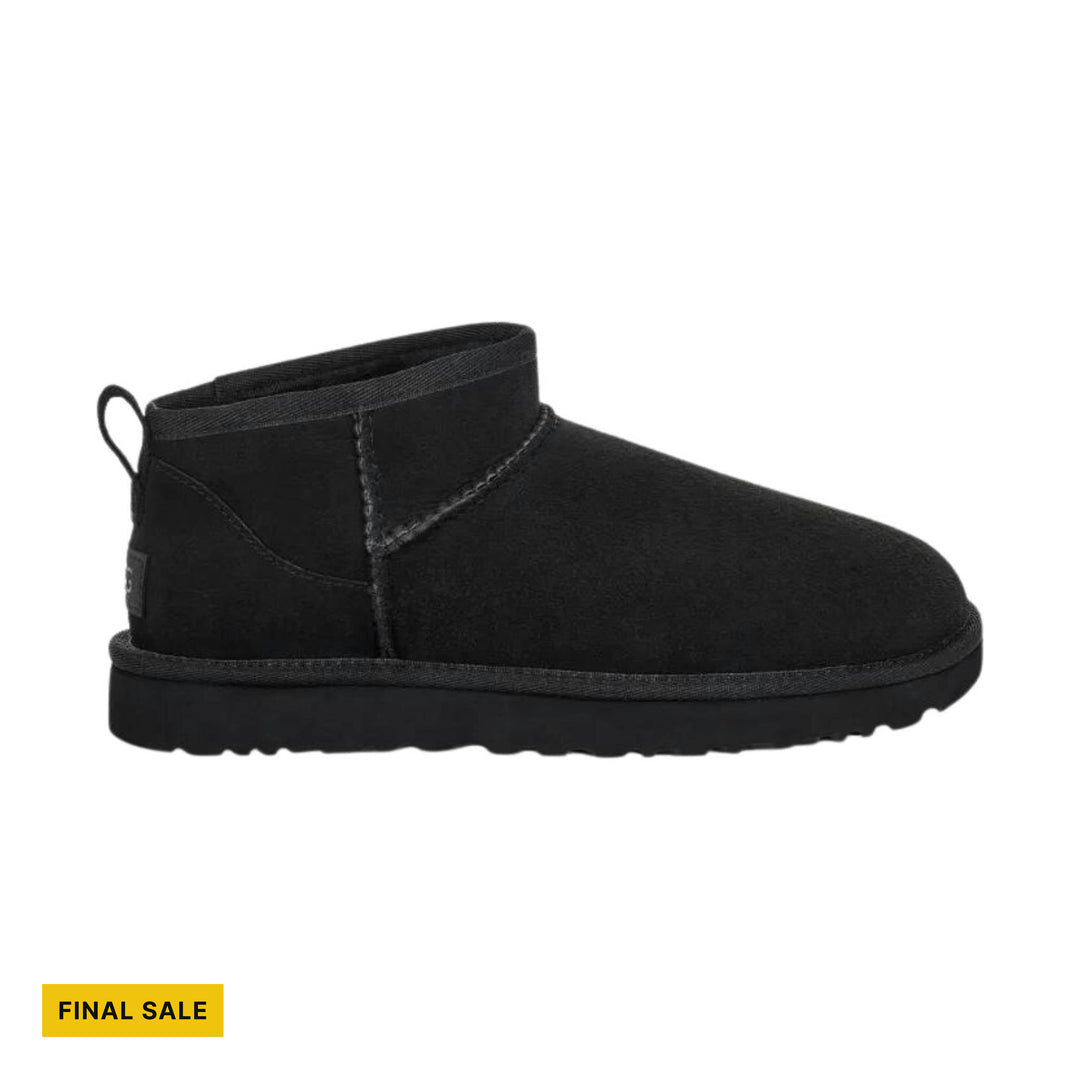 UGG Women's Classic Ultra Mini - Black - FINAL SALE - Lenny's Shoe & Apparel