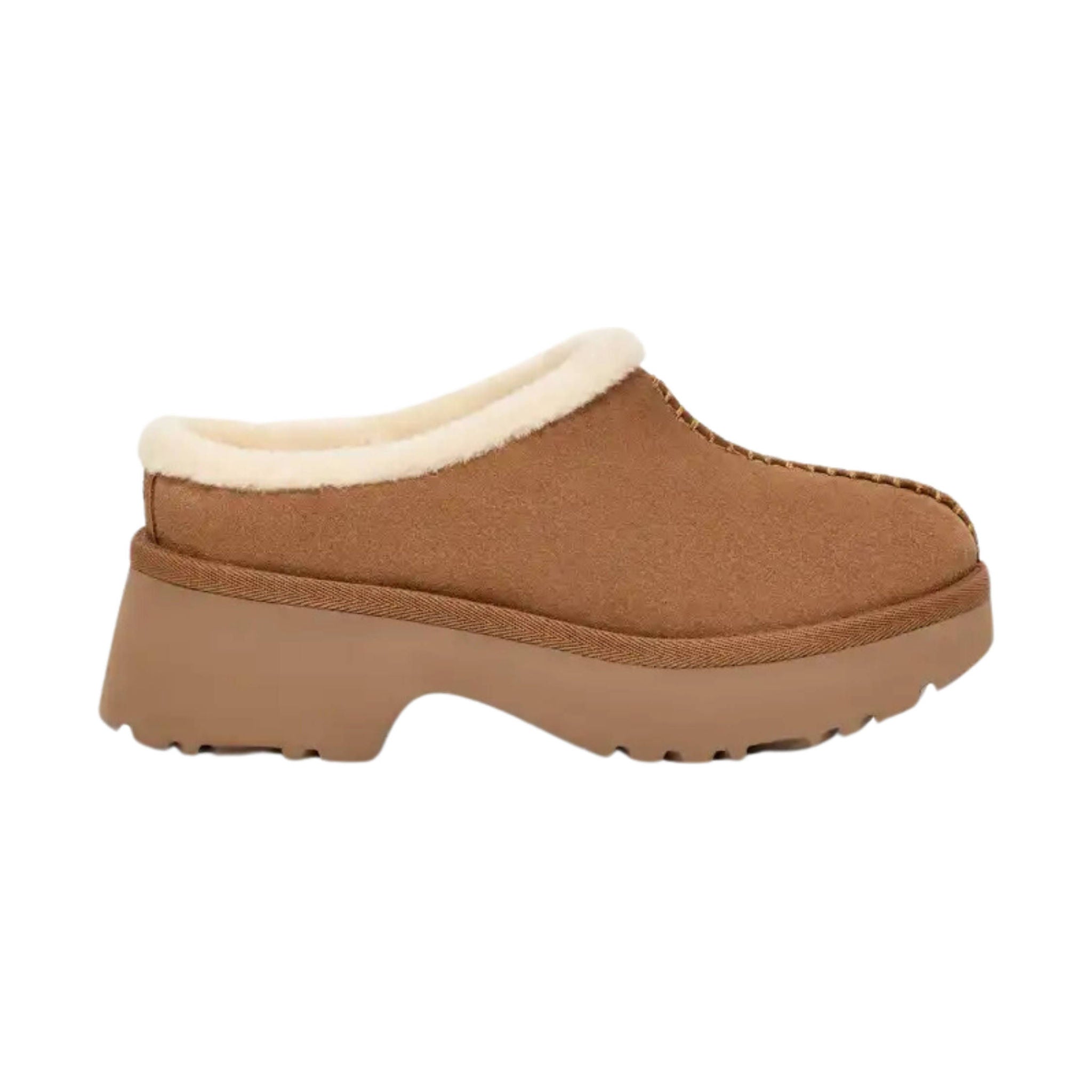 UGG Women's New Heights Cozy Clog CHESTNUT