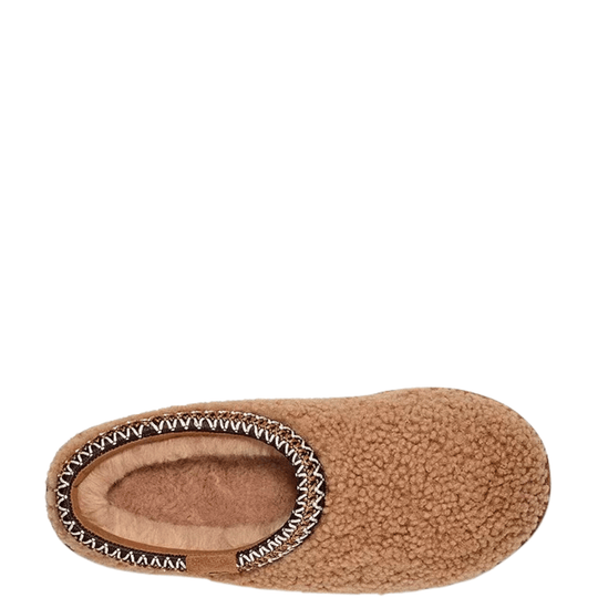 UGG Women's Tasman Maxi Curly Slippers - Chestnut - Lenny's Shoe & Apparel