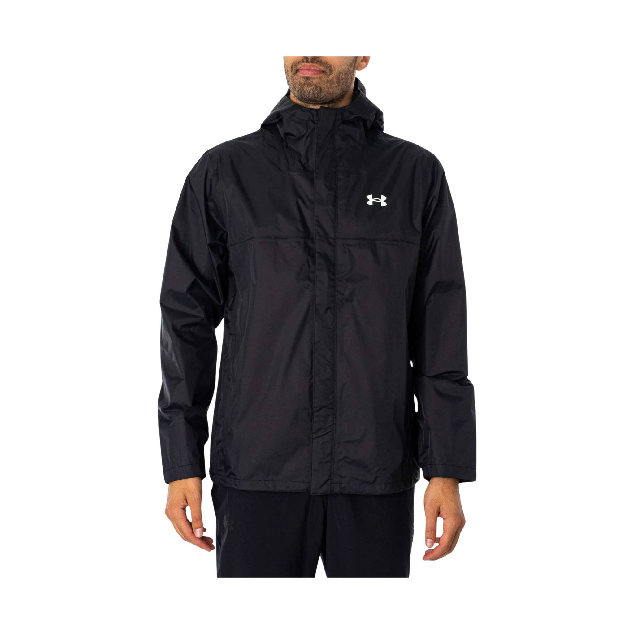 Under Armour Men's Cloudstrike Rain Jacket Black/White