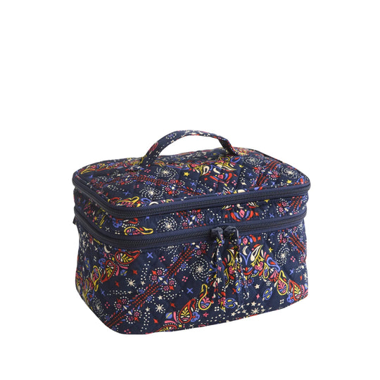 Vera Bradley Outlet Brush Up Cosmetic Case in Starry Paisley Vera Bradley Outlet Brush Up Cosmetic Case in Starry Paisley