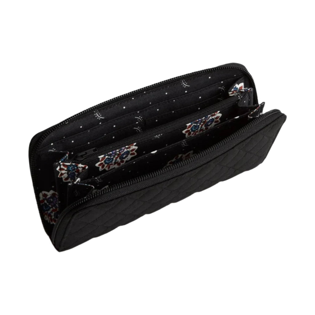 Vera Bradley Continental Wallet - Moonless Night In Premium Cotton - Lenny's Shoe & Apparel
