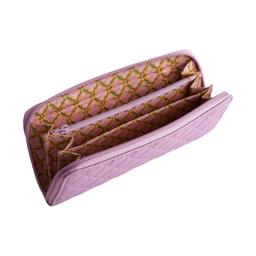 Vera Bradley Continental Wallet - Purple Rhapsody In Premium Cotton - Lenny's Shoe & Apparel