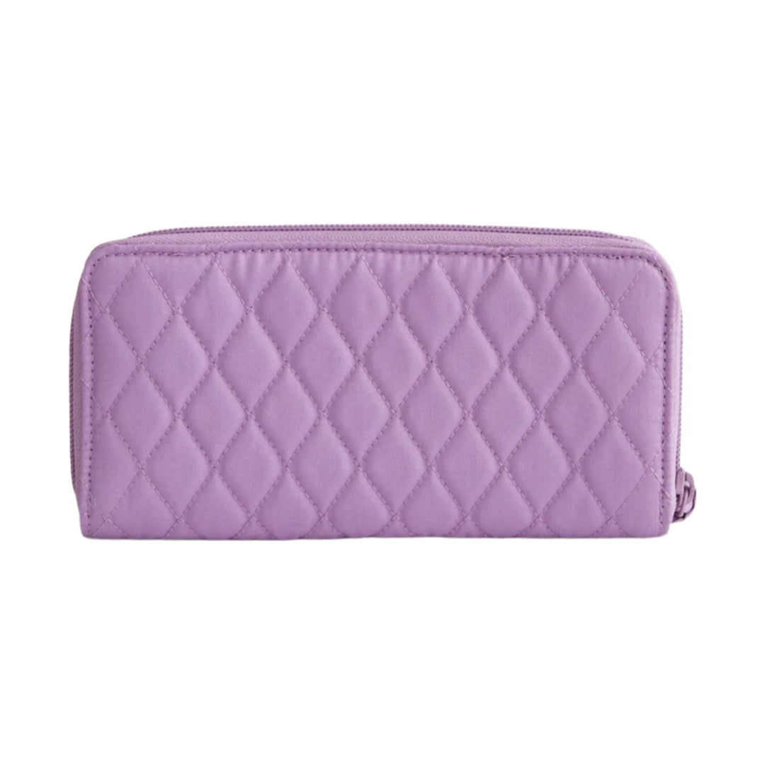 Vera Bradley Continental Wallet - Purple Rhapsody In Premium Cotton - Lenny's Shoe & Apparel